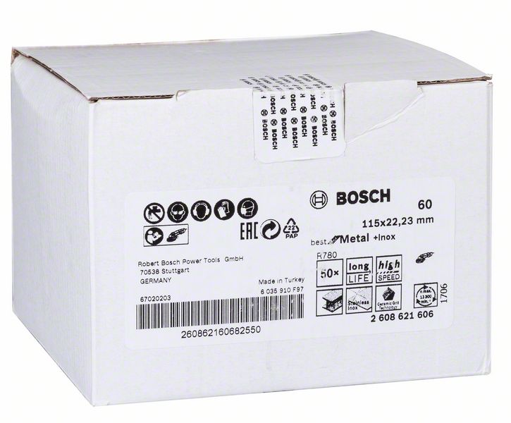 R780 BFM+Inox 115mm 60Kum Fiber Disk Yedek Parça, Aksesuar ve Bakım Onarım Hizmeti