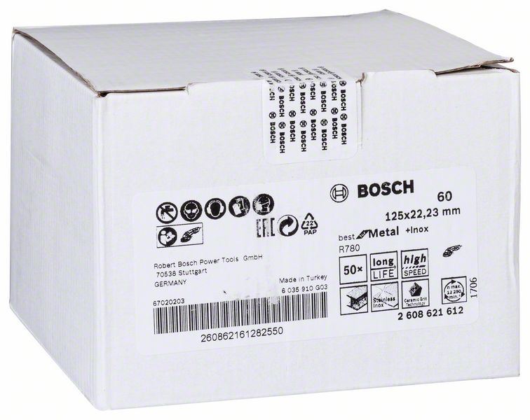 R780 BFM+Inox 125mm 60Kum Fiber Disk Yedek Parça, Aksesuar ve Bakım Onarım Hizmeti