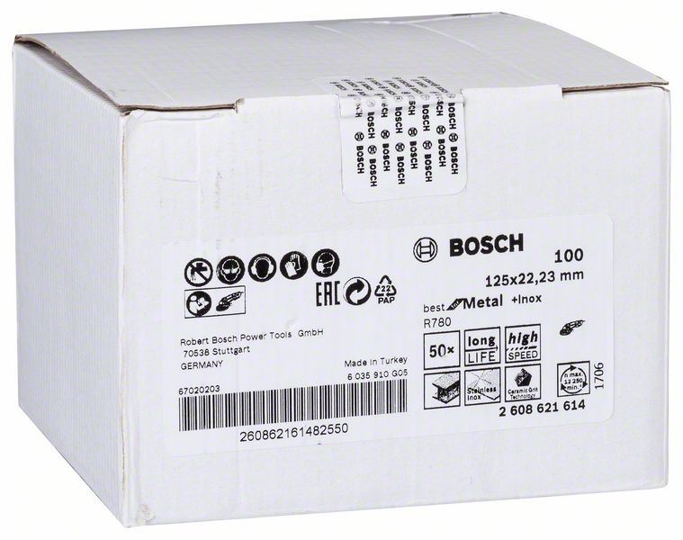 R780 BFM+Inox 125mm 100Kum Fiber Disk Yedek Parça, Aksesuar ve Bakım Onarım Hizmeti