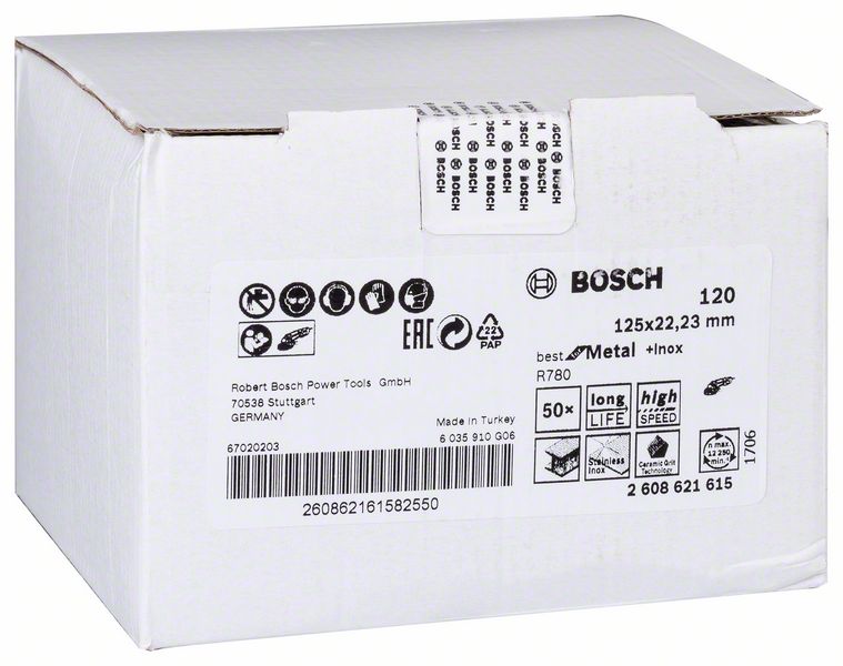 R780 BFM+Inox 125mm 120Kum Fiber Disk Yedek Parça, Aksesuar ve Bakım Onarım Hizmeti