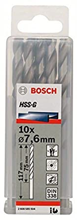 HSS-G Metal Matkap Ucu 7,6*117 mm 10lu Yedek Parça, Aksesuar ve Bakım Onarım Hizmeti