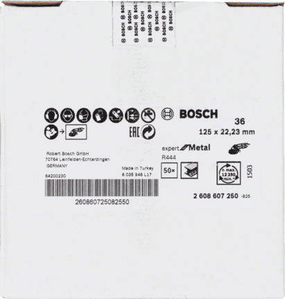 R444 EXM 125 mm 36Kum Fiber Disk Yedek Parça, Aksesuar ve Bakım Onarım Hizmeti