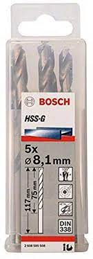 HSS-G Metal Matkap Ucu 8,1*117 mm 5li Yedek Parça, Aksesuar ve Bakım Onarım Hizmeti