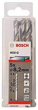 HSS-G Metal Matkap Ucu 8,2*117 mm 5li Yedek Parça, Aksesuar ve Bakım Onarım Hizmeti