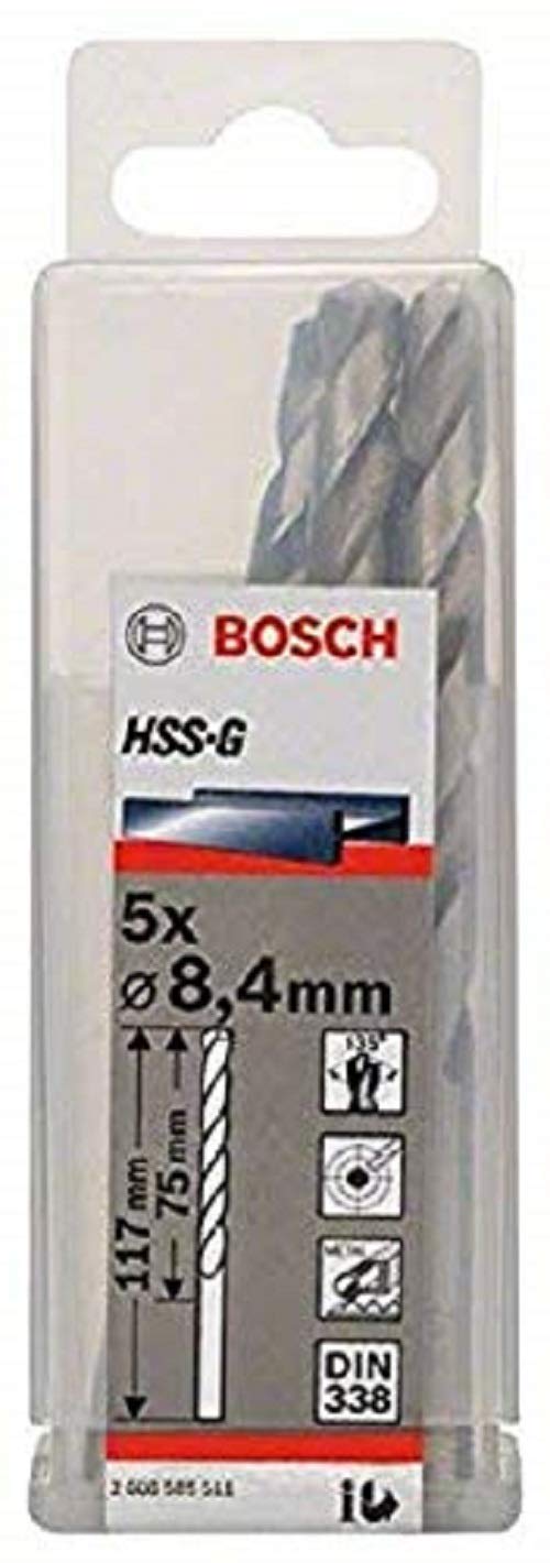 HSS-G Metal Matkap Ucu 8,4*117 mm 5li Yedek Parça, Aksesuar ve Bakım Onarım Hizmeti