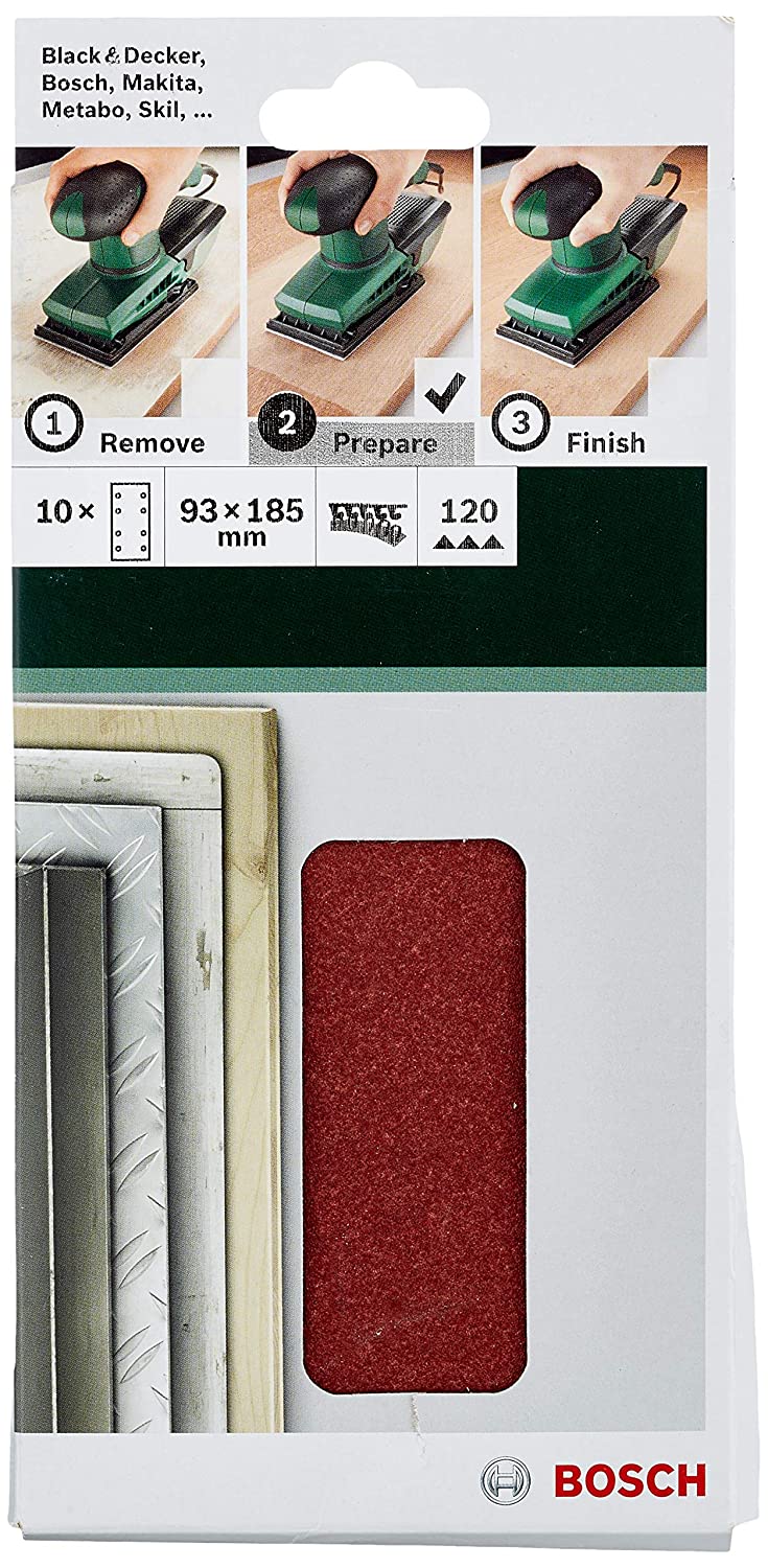 DIY 93*185 mm Cırtcırtlı Zımpara 8 Delikli 120 Kum 10lu Yedek Parça, Aksesuar ve Bakım Onarım Hizmeti