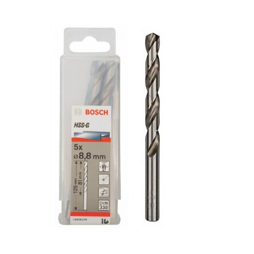 HSS-G Metal Matkap Ucu 8,8*125 mm 5li Yedek Parça, Aksesuar ve Bakım Onarım Hizmeti