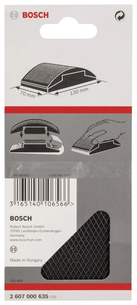 Lastik El Zımpara Takozu 60*100mm Yedek Parça, Aksesuar ve Bakım Onarım Hizmeti