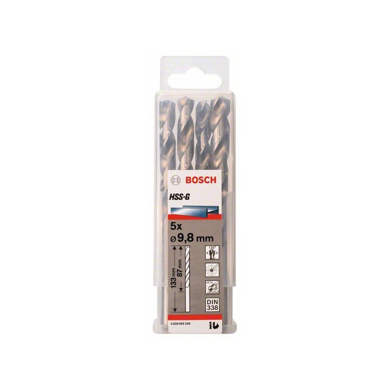 HSS-G Metal Matkap Ucu 9,8*133 mm 5li Yedek Parça, Aksesuar ve Bakım Onarım Hizmeti