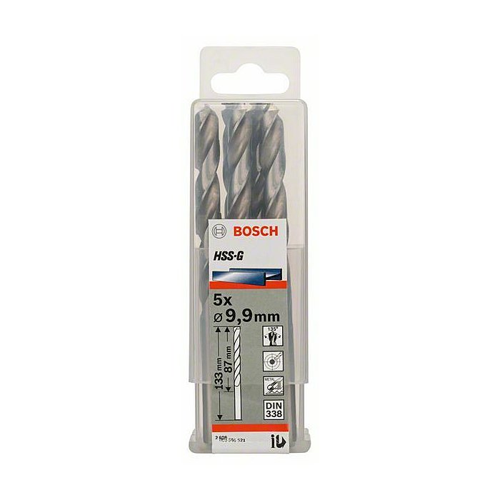 HSS-G Metal Matkap Ucu 9,9*133 mm 5li Yedek Parça, Aksesuar ve Bakım Onarım Hizmeti