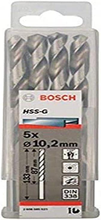 HSS-G Metal Matkap Ucu 10,2*133 mm 5li Yedek Parça, Aksesuar ve Bakım Onarım Hizmeti