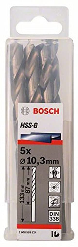 HSS-G Metal Matkap Ucu 10,3*133 mm 5li Yedek Parça, Aksesuar ve Bakım Onarım Hizmeti