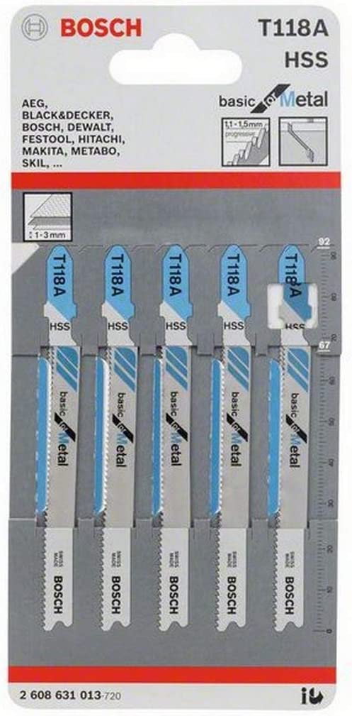 Dekupaj Bıçağı BasicforMetal T118A 5li Yedek Parça, Aksesuar ve Bakım Onarım Hizmeti