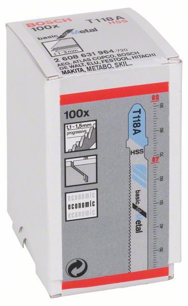 Dekupaj Bıçağı BasicforMetal T118A 100lü Yedek Parça, Aksesuar ve Bakım Onarım Hizmeti