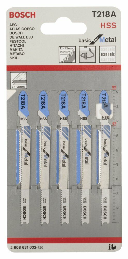 Dekupaj Bıçağı BasicforMetal T218A 5li Yedek Parça, Aksesuar ve Bakım Onarım Hizmeti