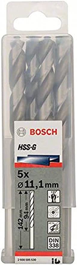 HSS-G Metal Matkap Ucu 11,1*142 mm 5li Yedek Parça, Aksesuar ve Bakım Onarım Hizmeti