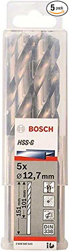 HSS-G Metal Matkap Ucu 12,7*151 mm 5li Yedek Parça, Aksesuar ve Bakım Onarım Hizmeti