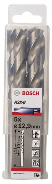HSS-G Metal Matkap Ucu 12,9*151 mm 5li Yedek Parça, Aksesuar ve Bakım Onarım Hizmeti