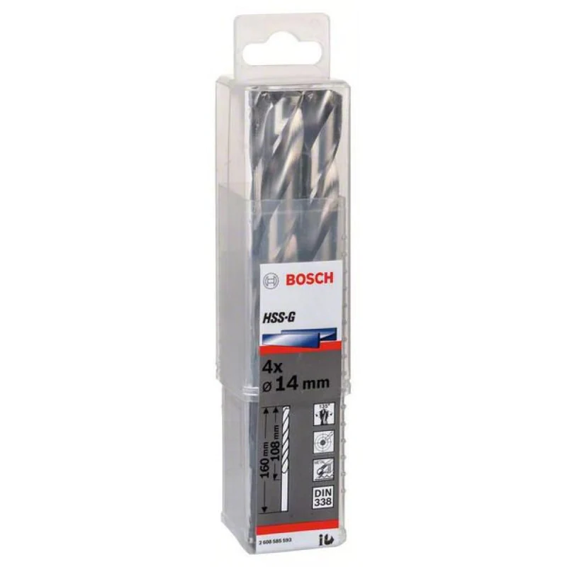 HSS-G Metal Matkap Ucu 14*160 mm 4lü Yedek Parça, Aksesuar ve Bakım Onarım Hizmeti