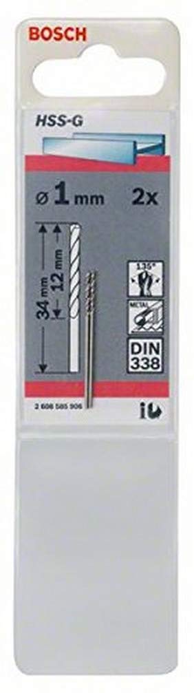 HSS-G Metal Matkap Ucu 1*34 mm 2li Yedek Parça, Aksesuar ve Bakım Onarım Hizmeti