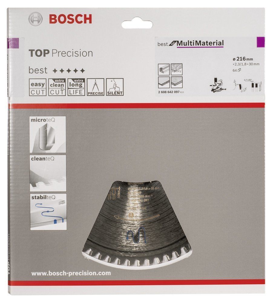 BMM Daire Testere Bıçağı 216*30 mm 64 D G Yedek Parça, Aksesuar ve Bakım Onarım Hizmeti