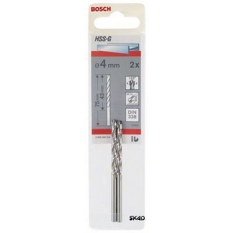 HSS-G Metal Matkap Ucu 2,6*57 mm 2li Yedek Parça, Aksesuar ve Bakım Onarım Hizmeti