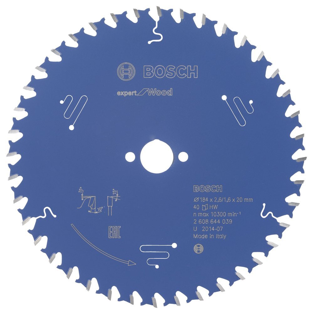 EXW Daire Testere Bıçağı 184*20 mm 40 D E Yedek Parça, Aksesuar ve Bakım Onarım Hizmeti