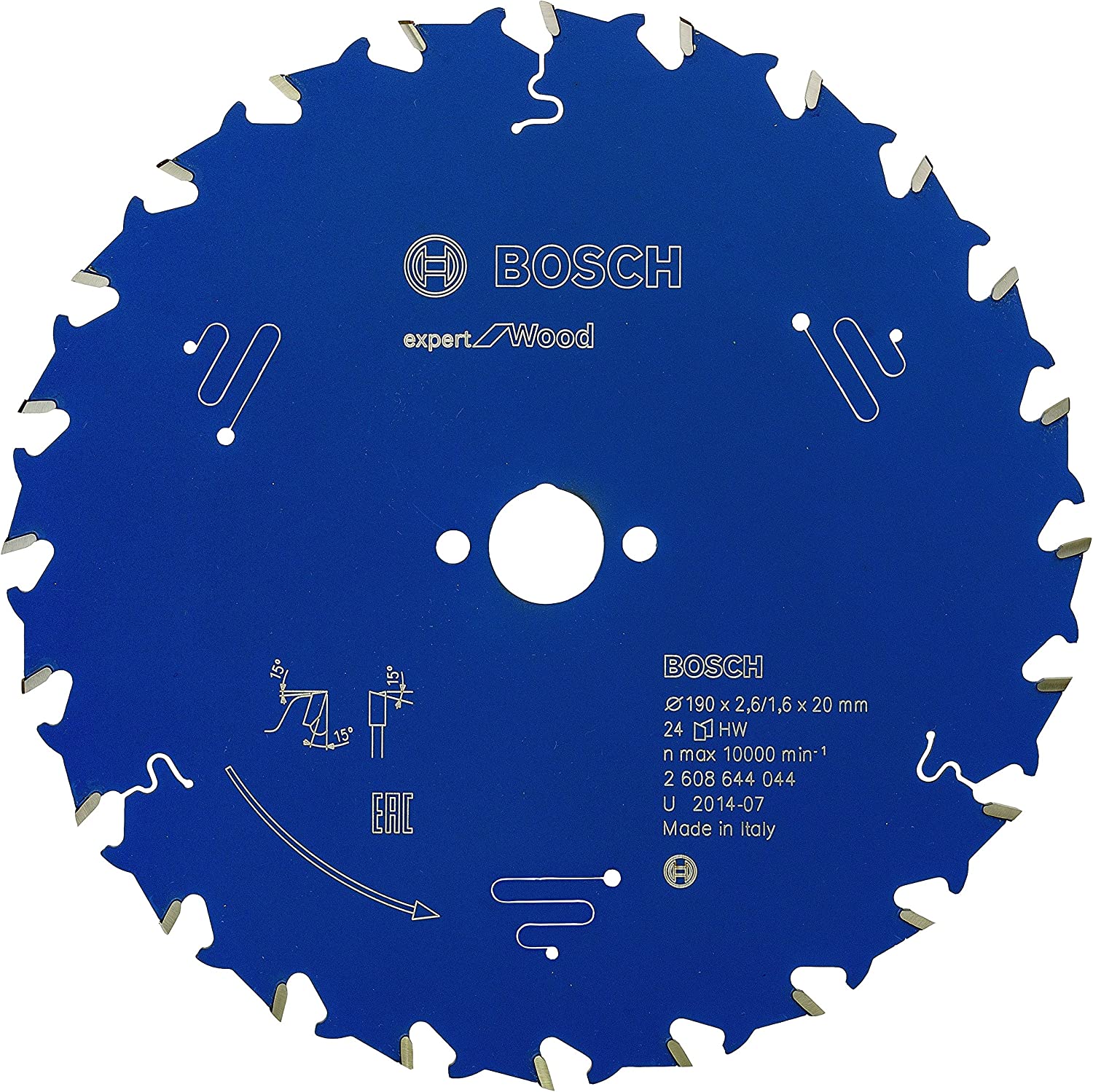 EXW Daire Testere Bıçağı 190*20 mm 24 D E Yedek Parça, Aksesuar ve Bakım Onarım Hizmeti