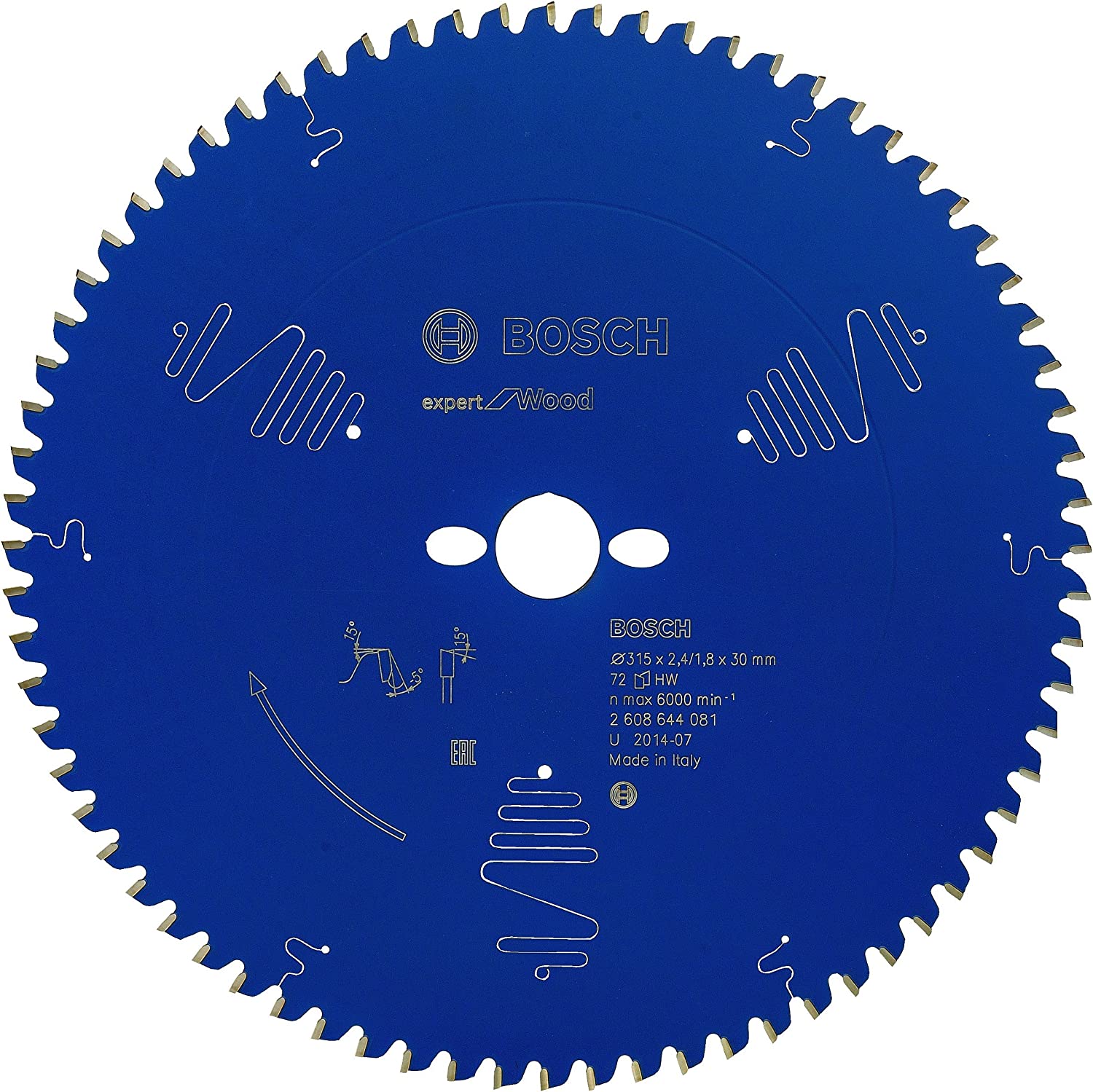 EXW Daire Testere Bıçağı 315*30 mm 72 D G Yedek Parça, Aksesuar ve Bakım Onarım Hizmeti