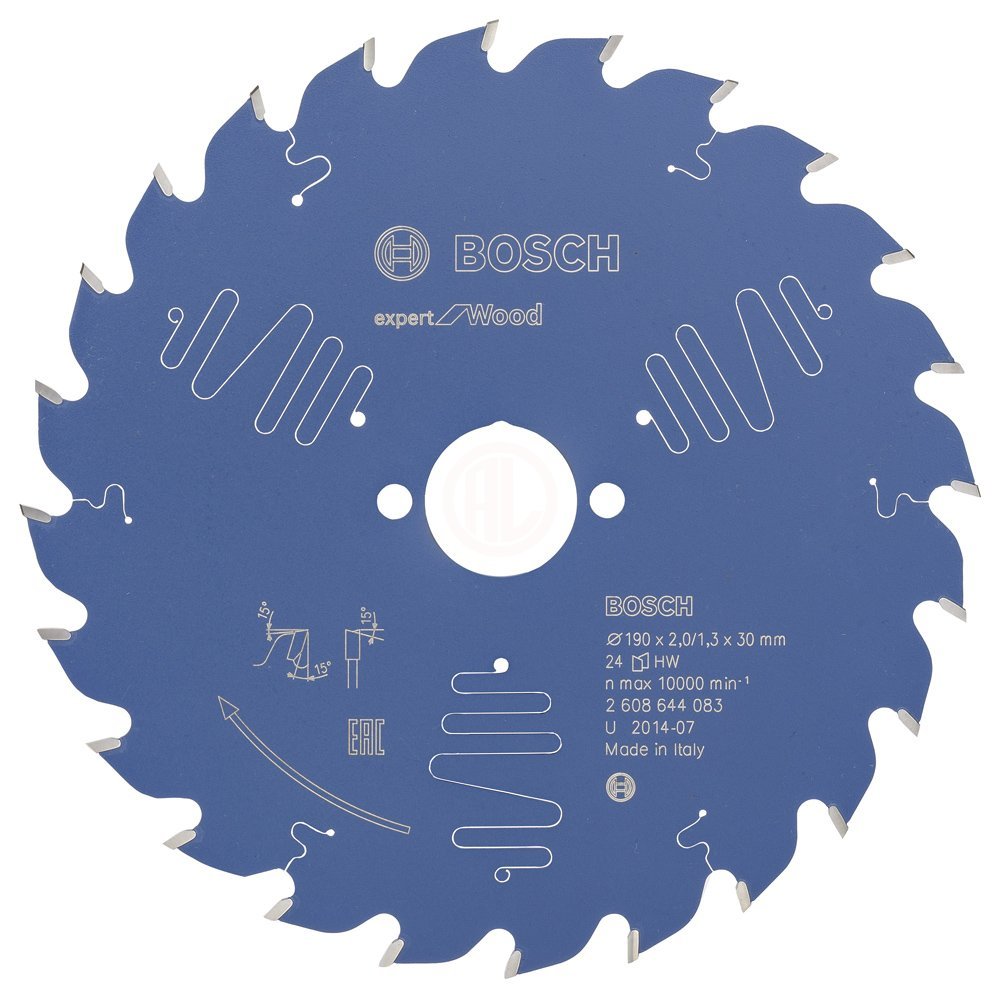 EXW Daire Testere Bıçağı 190*30 mm 24 D T Yedek Parça, Aksesuar ve Bakım Onarım Hizmeti