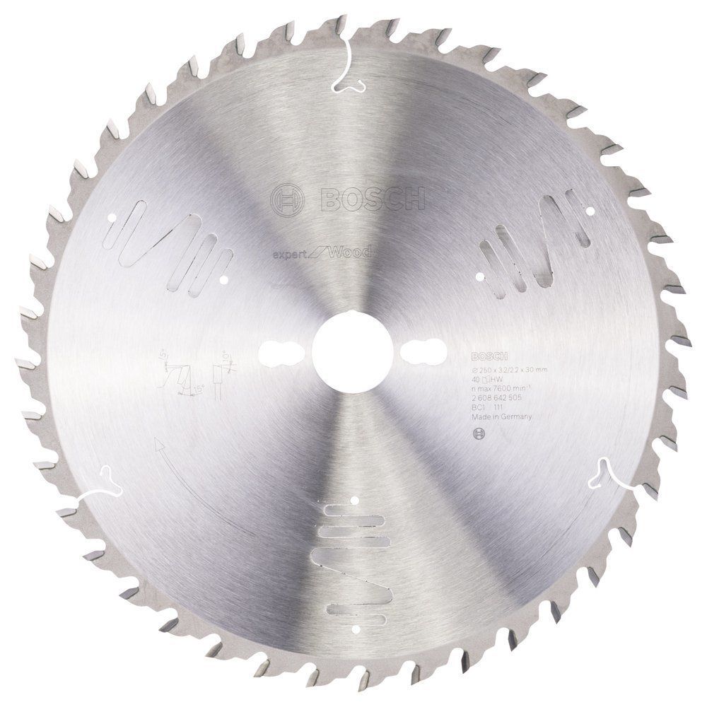 EXW Daire Testere Bıçağı 250*30 mm 40 D T Yedek Parça, Aksesuar ve Bakım Onarım Hizmeti