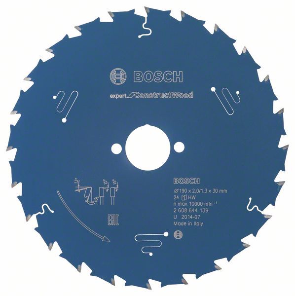 EXCW Daire Testere Bıçağı 190*30 mm 24 D E Yedek Parça, Aksesuar ve Bakım Onarım Hizmeti