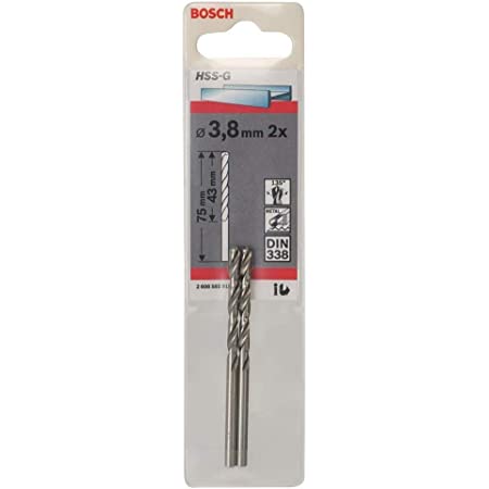 HSS-G Metal Matkap Ucu 3,8*75 mm 2li Yedek Parça, Aksesuar ve Bakım Onarım Hizmeti