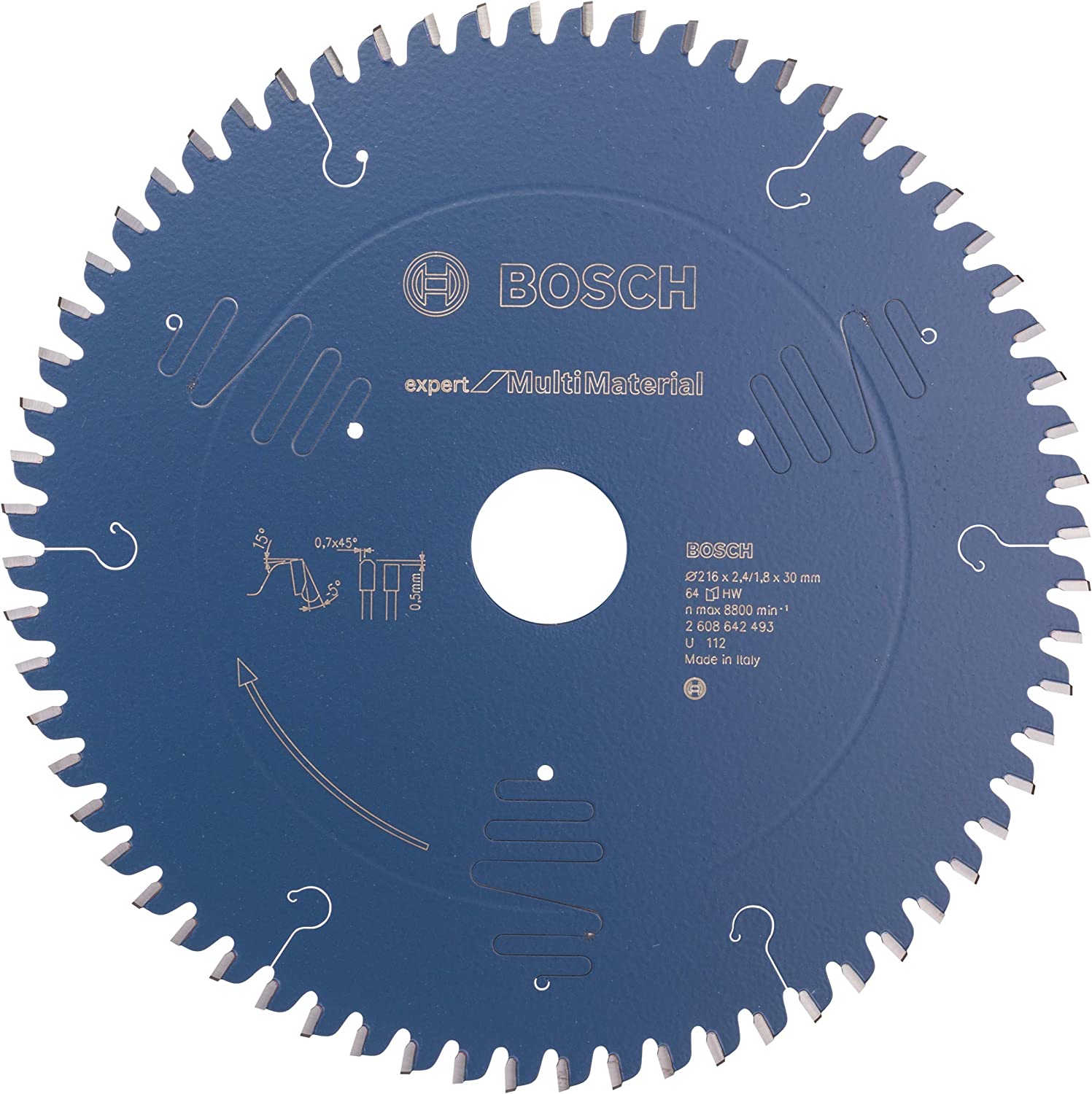 EXMM Daire Testere Bıçağı 216*30 mm 64 D G Yedek Parça, Aksesuar ve Bakım Onarım Hizmeti