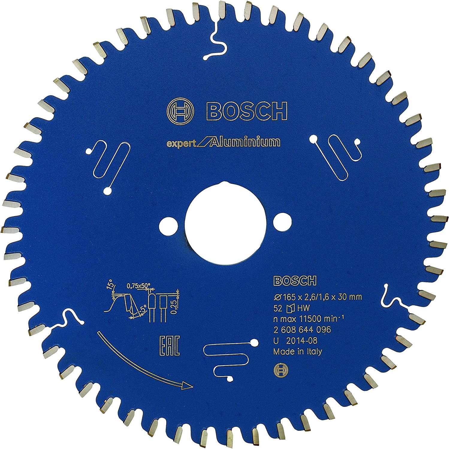 EXAL Daire Testere Bıçağı 165*30 mm 52 D E Yedek Parça, Aksesuar ve Bakım Onarım Hizmeti