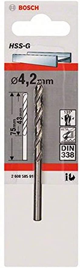 HSS-G Metal Matkap Ucu 4,2*75 mm 1li Yedek Parça, Aksesuar ve Bakım Onarım Hizmeti