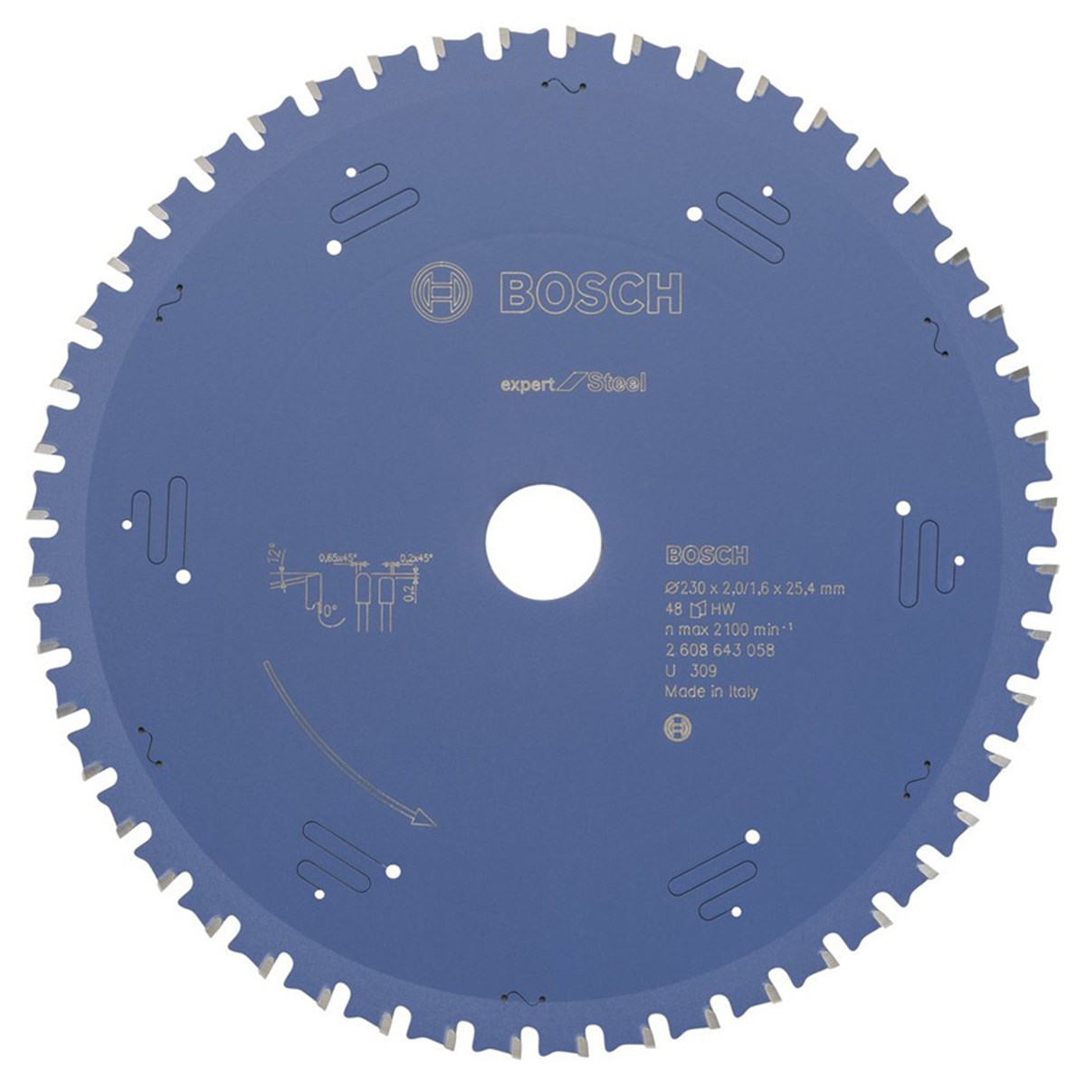 EXST Daire Testere Bıçağı 235*25,40 mm 48 D E Yedek Parça, Aksesuar ve Bakım Onarım Hizmeti