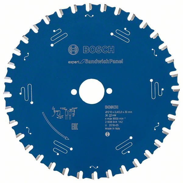 EXSP Daire Testere Bıçağı 210*30 mm 36 D E Yedek Parça, Aksesuar ve Bakım Onarım Hizmeti