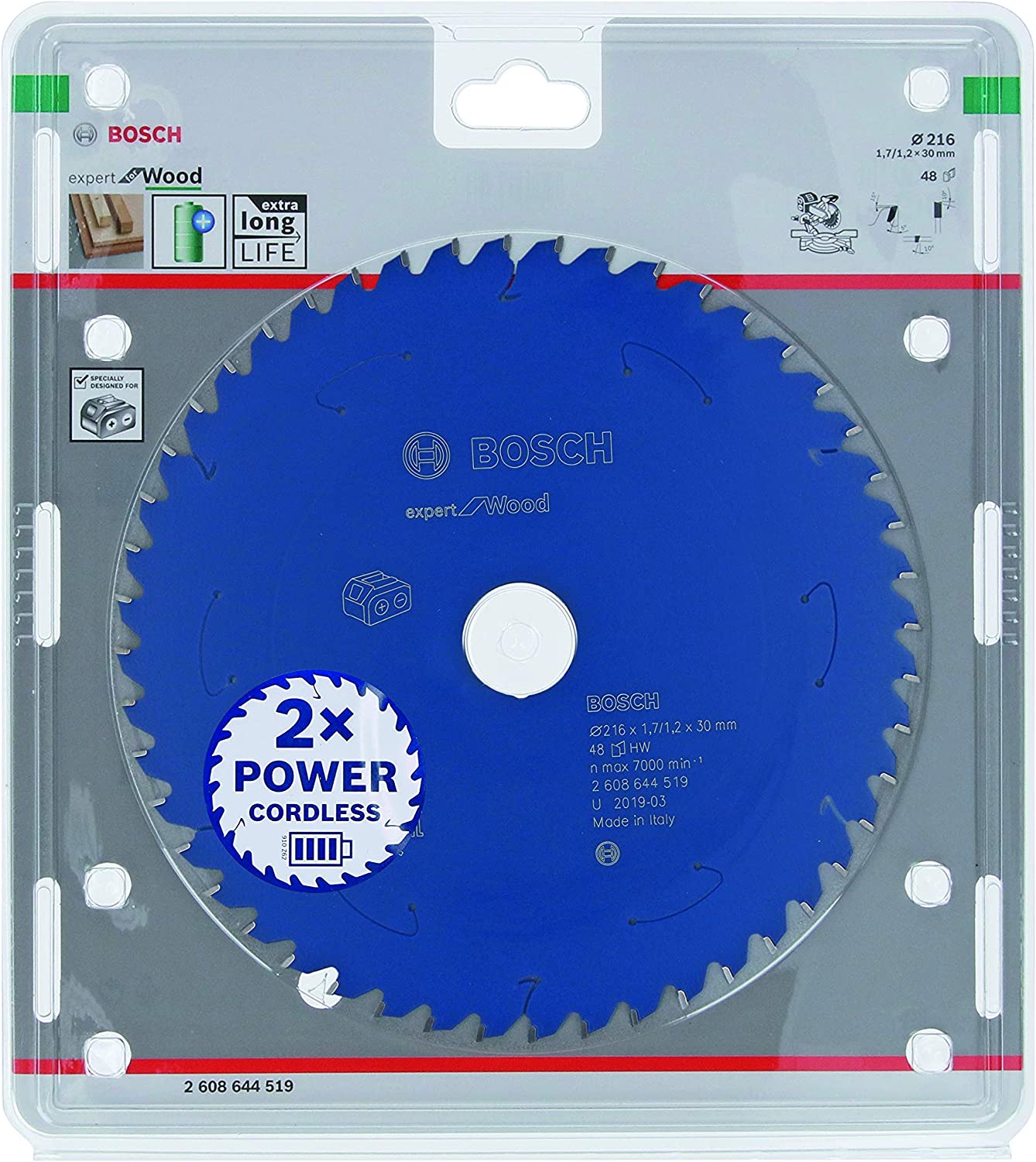 EXW Daire Testere Bıçağı 216*30 mm 48 D E/C Yedek Parça, Aksesuar ve Bakım Onarım Hizmeti