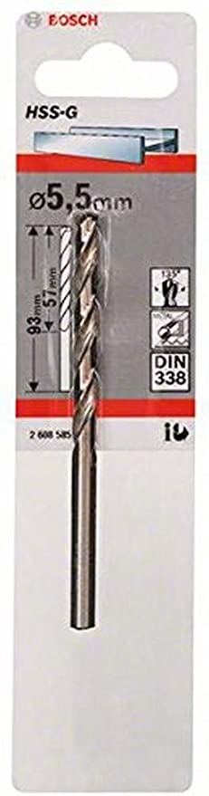 HSS-G Metal Matkap Ucu 5,5*93 mm 1li Yedek Parça, Aksesuar ve Bakım Onarım Hizmeti