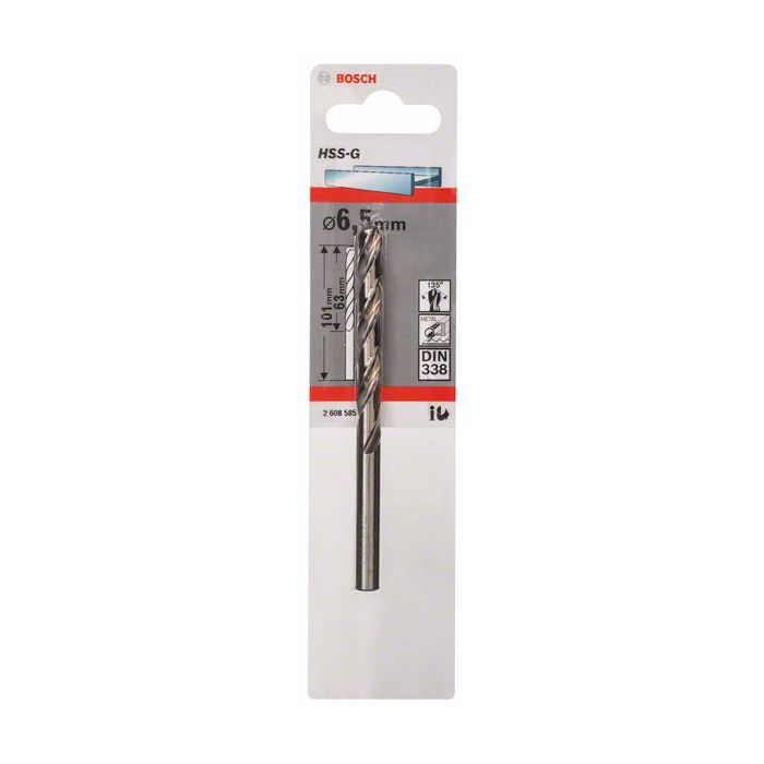 HSS-G Metal Matkap Ucu 6,5*101 mm 1li Yedek Parça, Aksesuar ve Bakım Onarım Hizmeti