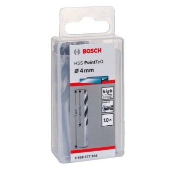 HSSPointTeQ Metal Matkap Ucu 4,0mm 10lu Yedek Parça, Aksesuar ve Bakım Onarım Hizmeti