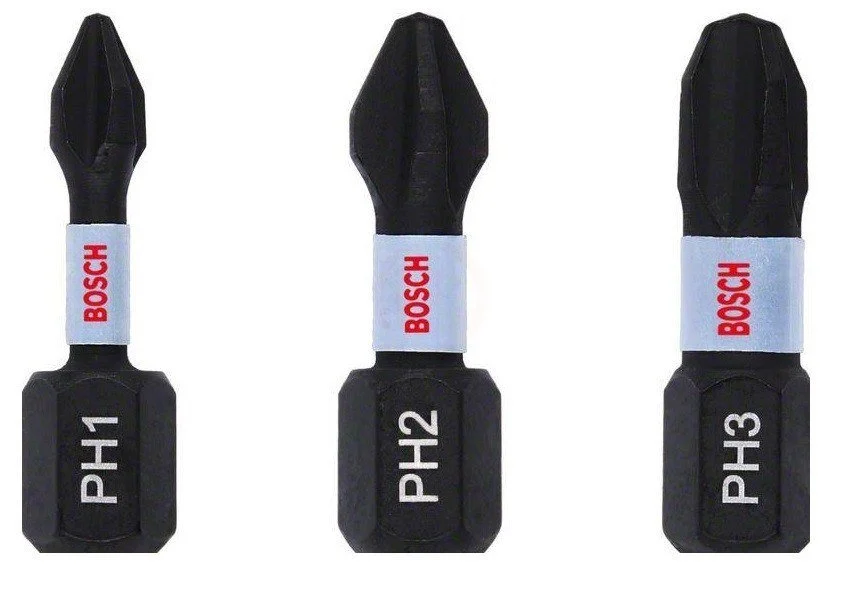 ImpactC Vidalama Ucu PH1/2/3*25mm 3lü Yedek Parça, Aksesuar ve Bakım Onarım Hizmeti