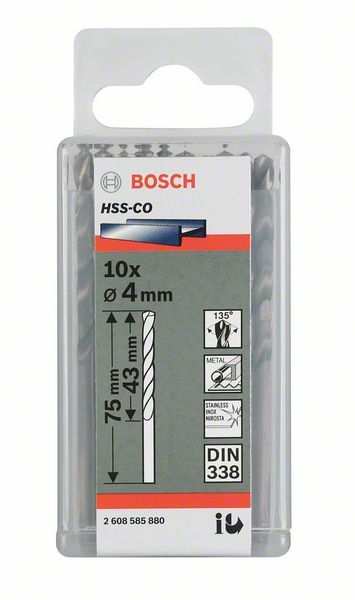 HSS-Co Metal Matkap Ucu 3,4*70 mm 10lu Yedek Parça, Aksesuar ve Bakım Onarım Hizmeti