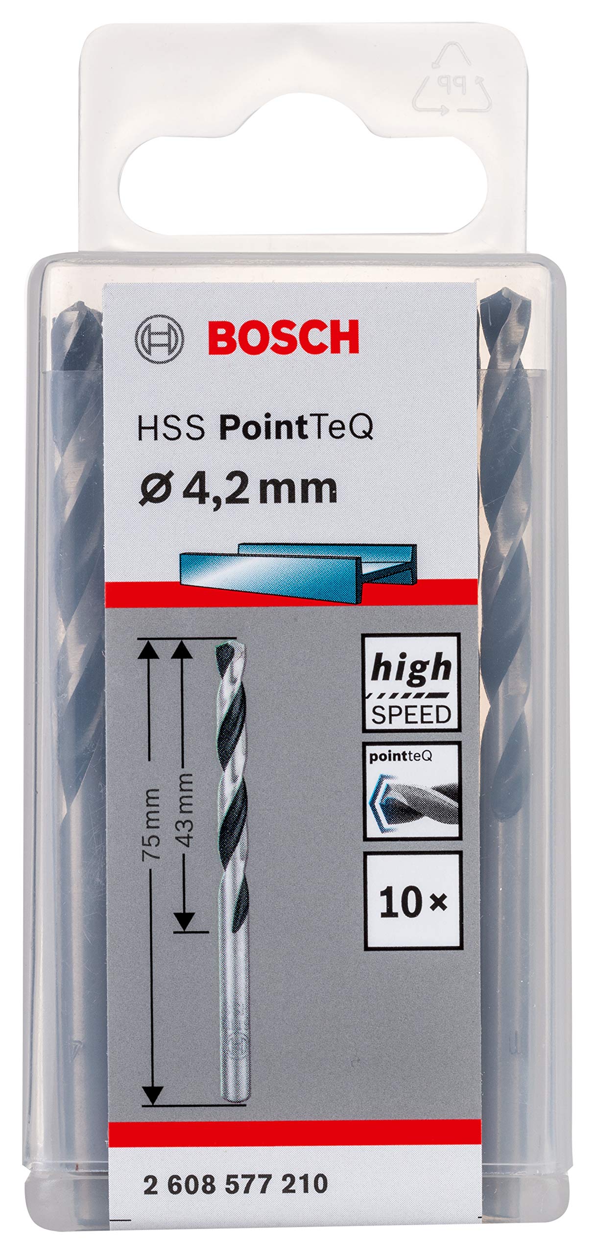 HSSPointTeQ Metal Matkap Ucu 4,2mm 10lu Yedek Parça, Aksesuar ve Bakım Onarım Hizmeti