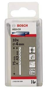 HSS-Co Metal Matkap Ucu 4*75 mm 10lu Yedek Parça, Aksesuar ve Bakım Onarım Hizmeti