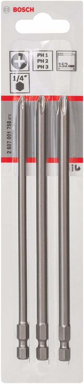 ExtraHard Vidalama Ucu PH1/2/3*152mm 3lü Yedek Parça, Aksesuar ve Bakım Onarım Hizmeti