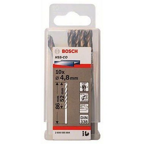 HSS-Co Metal Matkap Ucu 4,8*86 mm 10lu Yedek Parça, Aksesuar ve Bakım Onarım Hizmeti