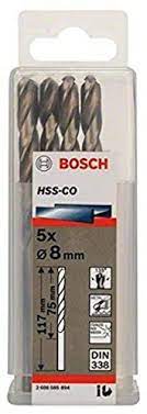 HSS-Co Metal Matkap Ucu 8*117 mm 5li Yedek Parça, Aksesuar ve Bakım Onarım Hizmeti