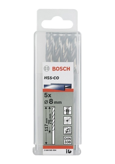 HSS-Co Metal Matkap Ucu 9,8*133 mm 5li Yedek Parça, Aksesuar ve Bakım Onarım Hizmeti